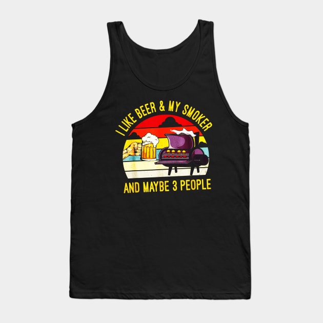 I Like Beer And My Smoker Tank Top by elenaartits